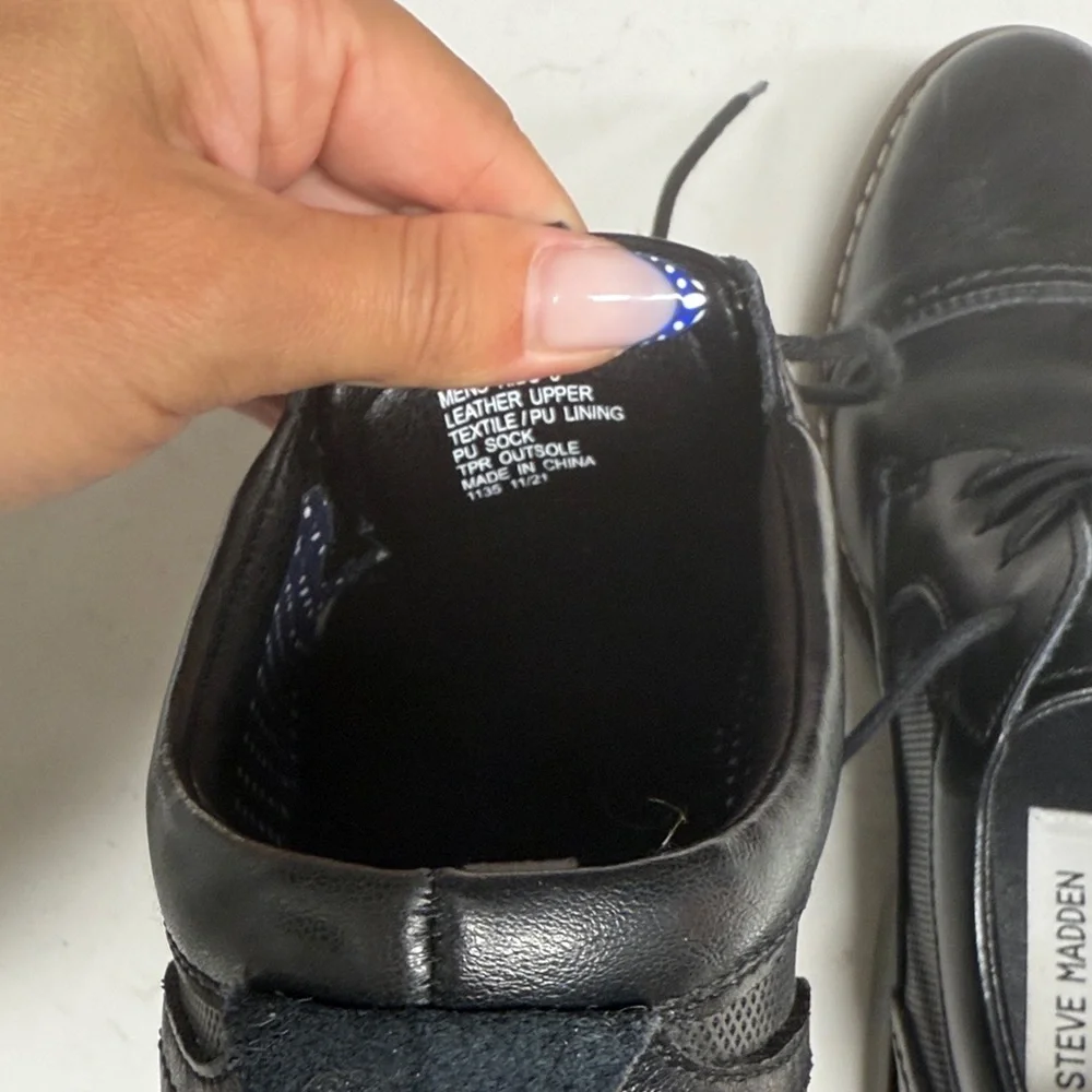 Steve Madden Black Boliverr  Oxford Shoes like NEW size 5 big kids